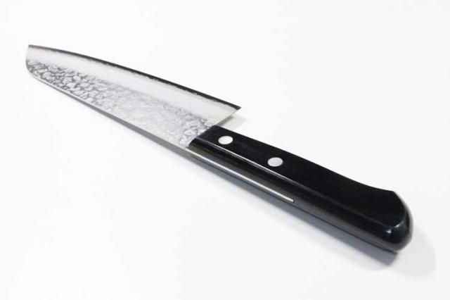 高村刃物 クロマックス鋼 槌目黒合板 三徳包丁 170mm #0241400 高村刃物 クロマックス鋼 槌目黒合板 三徳包丁 170mm #0241400