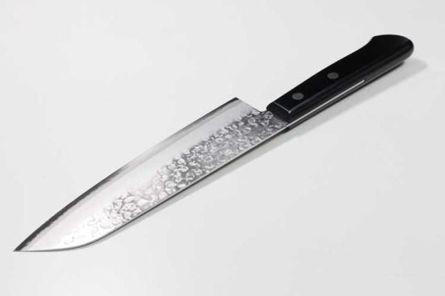 高村刃物 クロマックス鋼 槌目黒合板 三徳包丁 170mm #0241400 高村刃物 クロマックス鋼 槌目黒合板 三徳包丁 170mm #0241400