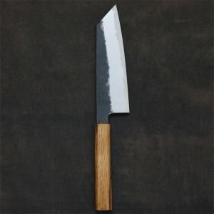 クロマックス 三徳包丁 槌目 茶柄 170mm #0241400 製造元 高村 クロマックス 三徳包丁 槌目 茶柄 170mm #0241400 製造元 高村