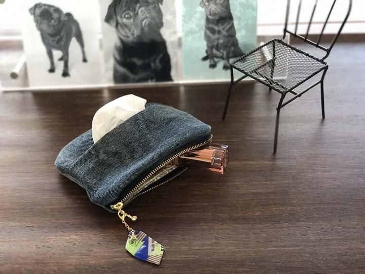 希少 昭和レトロ アンティーク POLA コットン ティッシュケース 新品