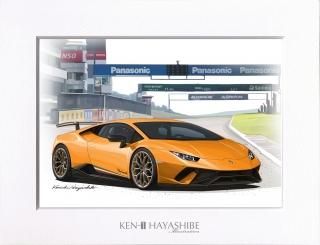 超希少】林部研一 V12ランボルギーニ 「レジェンド」イラスト巨大 超希少】林部研一 V12ランボルギーニ 「レジェンド」イラスト巨大