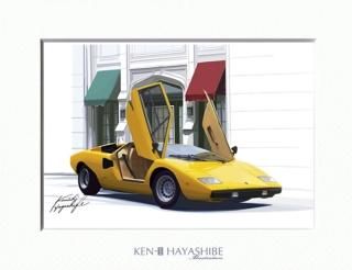 ランボルギーニ イラスト - 林部研一 KEN-1 HAYASHIBE Car ランボルギーニ イラスト - 林部研一 KEN-1 HAYASHIBE Car