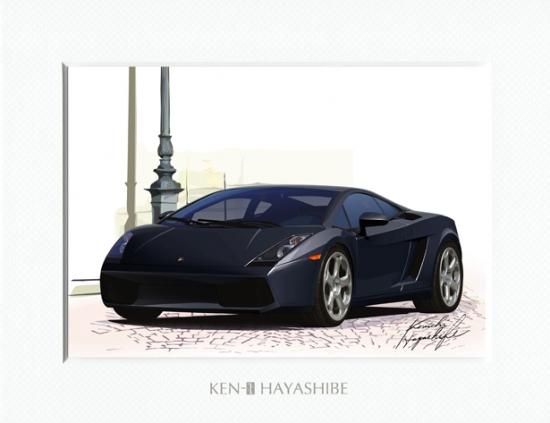 ランボルギーニ ガヤルド イラスト