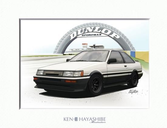 トヨタ レビン クーペ Ae86 イラスト