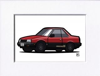 トミカ スカイライン シルエット (R30) イラスト