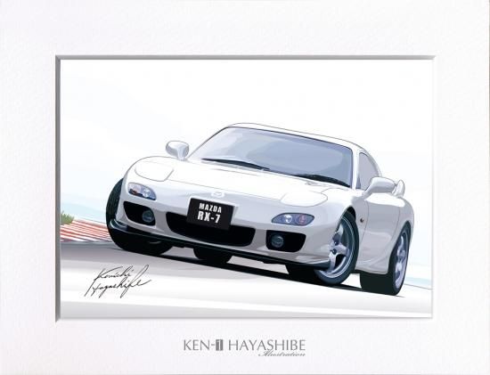 マツダ RX-7 (FD) イラスト