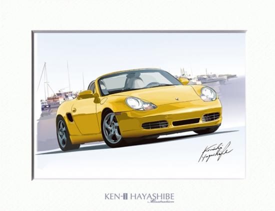 ポルシェ Boxster 986 イラスト ポルシェ Boxster 986 イラスト
