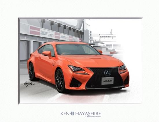 レクサス RCF イラスト