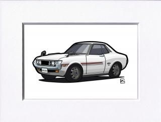 お手軽価格で贈りやすい トヨタ イラスト 絵画