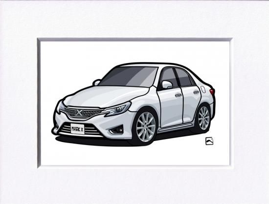 マークX X130 イラスト