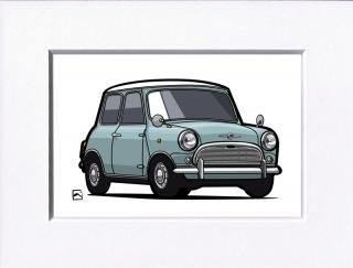 Rover - GC-1950ミニ クーパー限定版画サイン額装作家平右ヱ門の