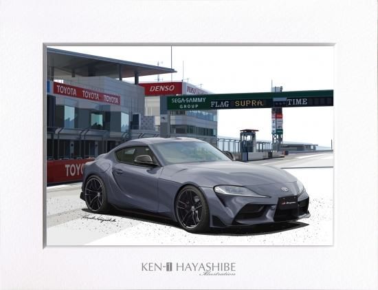 トヨタ スープラ A90 イラスト