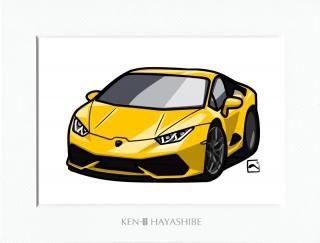 【超希少】林部研一　V12ランボルギーニ 「レジェンド」イラスト巨大ポスター 超希少】林部研一 V12ランボルギーニ 「レジェンド」イラスト