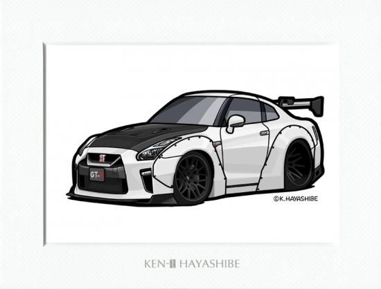 イラスト 用ページ GT-R LB (R35) イラスト