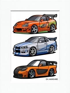 くるまのイラスト林部研一 KEN-1 HAYASHIBE Car Illustration