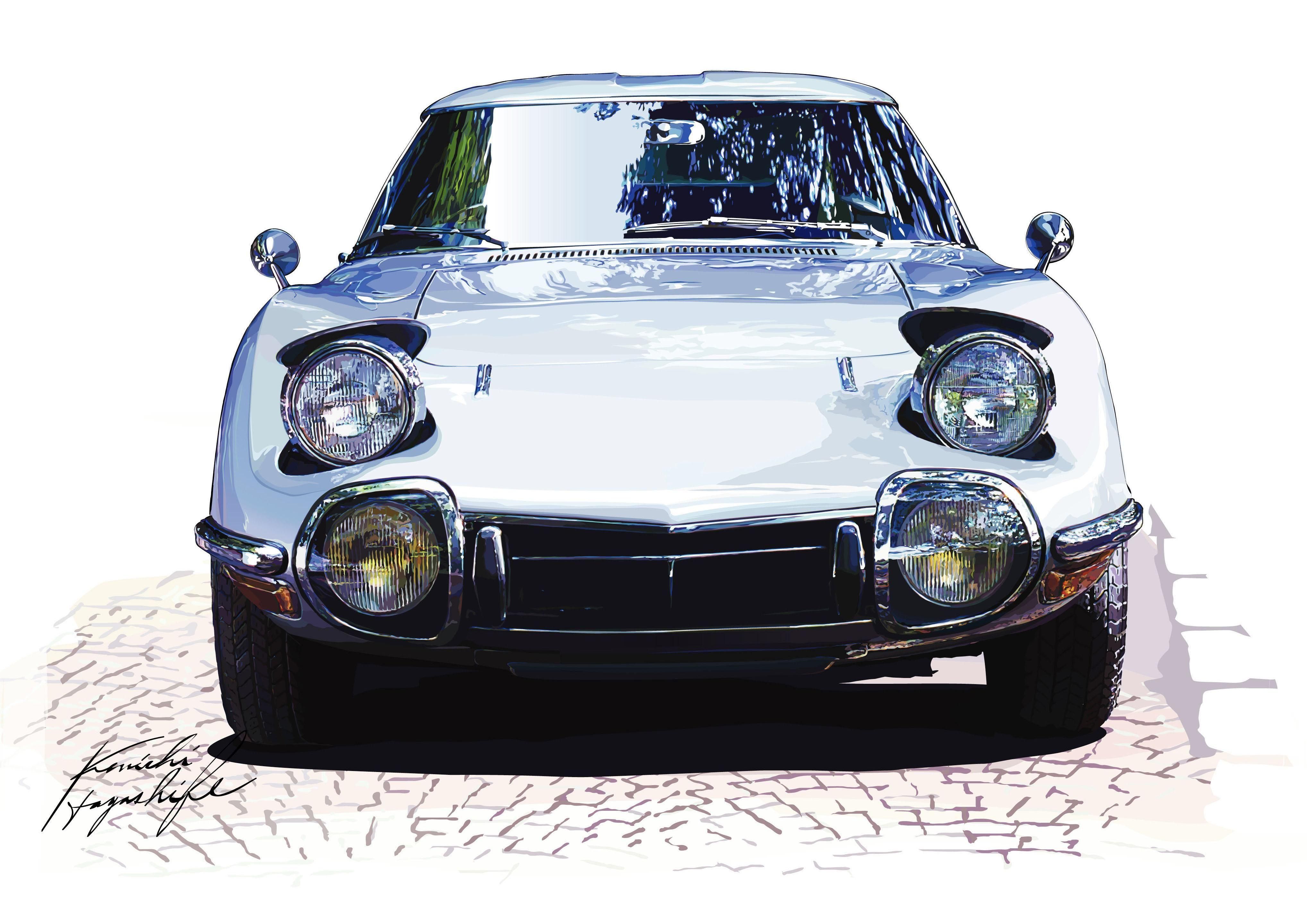 くるまのイラスト林部研一 KEN-1 HAYASHIBE Car Illustration