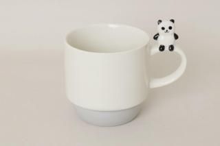 マスコット付マグ パンダ 箱付き Shinacasa