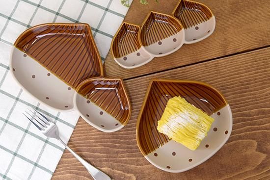 新品2点セット　シーナカーサ　くり　仕切り皿　マロン くり 仕切り皿 - SHINACASA