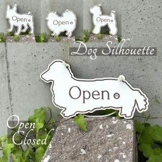 文字オーダー】 犬シルエット 看板 木製 両面 プレート ショップ 文字オーダー】 犬シルエット 看板 木製 両面 プレート ショップ