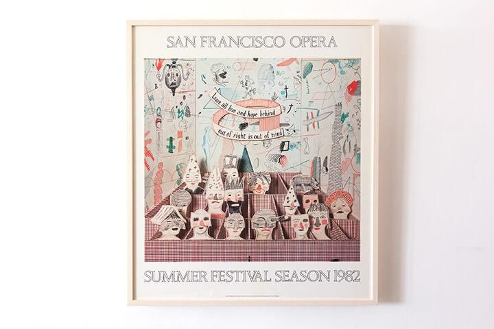 デイヴィッド・ホックニー 展示会ポスター 1982年 デイヴィッド・ホックニー 展示会ポスター 1982年 デイヴィッド