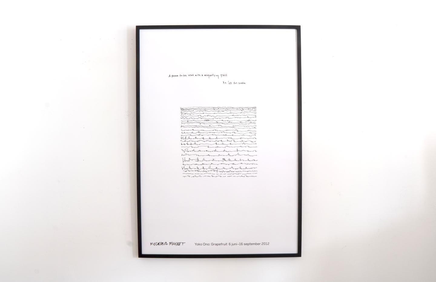 新作人気 Yoko Ono / A poem to be read with a magnifying glass ｜印刷物 コレクション