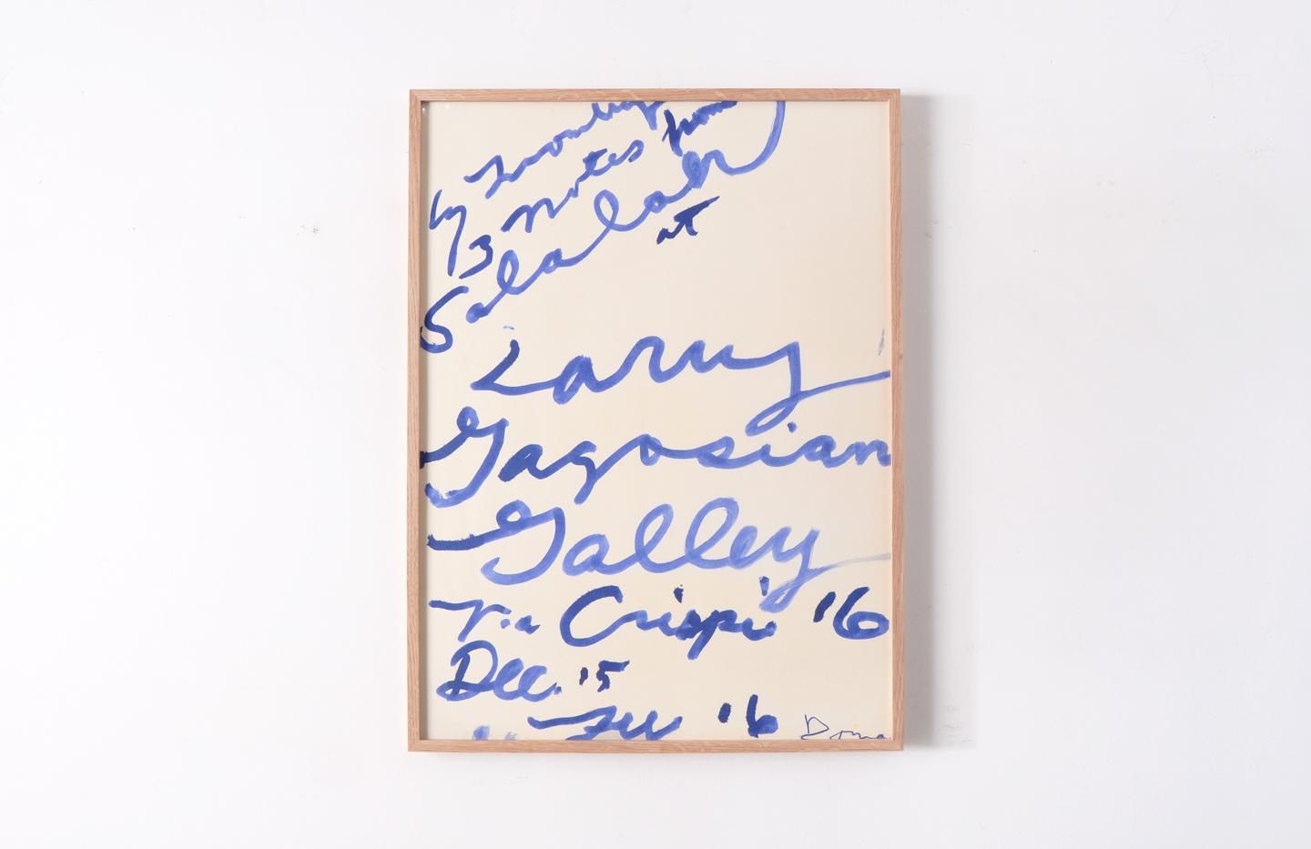 Cy Twombly / “ Three Notes from Salalah ” - サイ・トゥオンブリー ポスター - 輸入ポスター専門店  ナップフォード・ポスター・マーケット