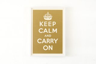 Keep Calm and Carry On - Gold
