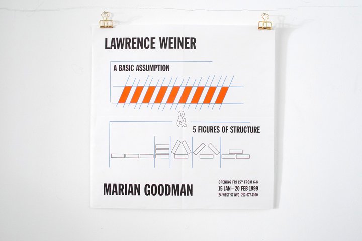 Lawrence Weiner / Goodman Gallery - 1999 - - ポスター専門店