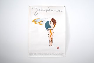 John Lennon Sketchbook / Exhibition Art poster 1990, Germany