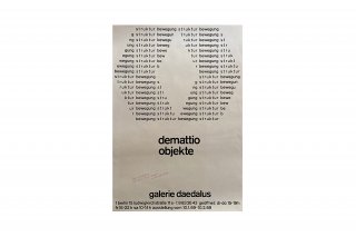 Bruno Demattio / Galerie Daedalus Berlin 1969