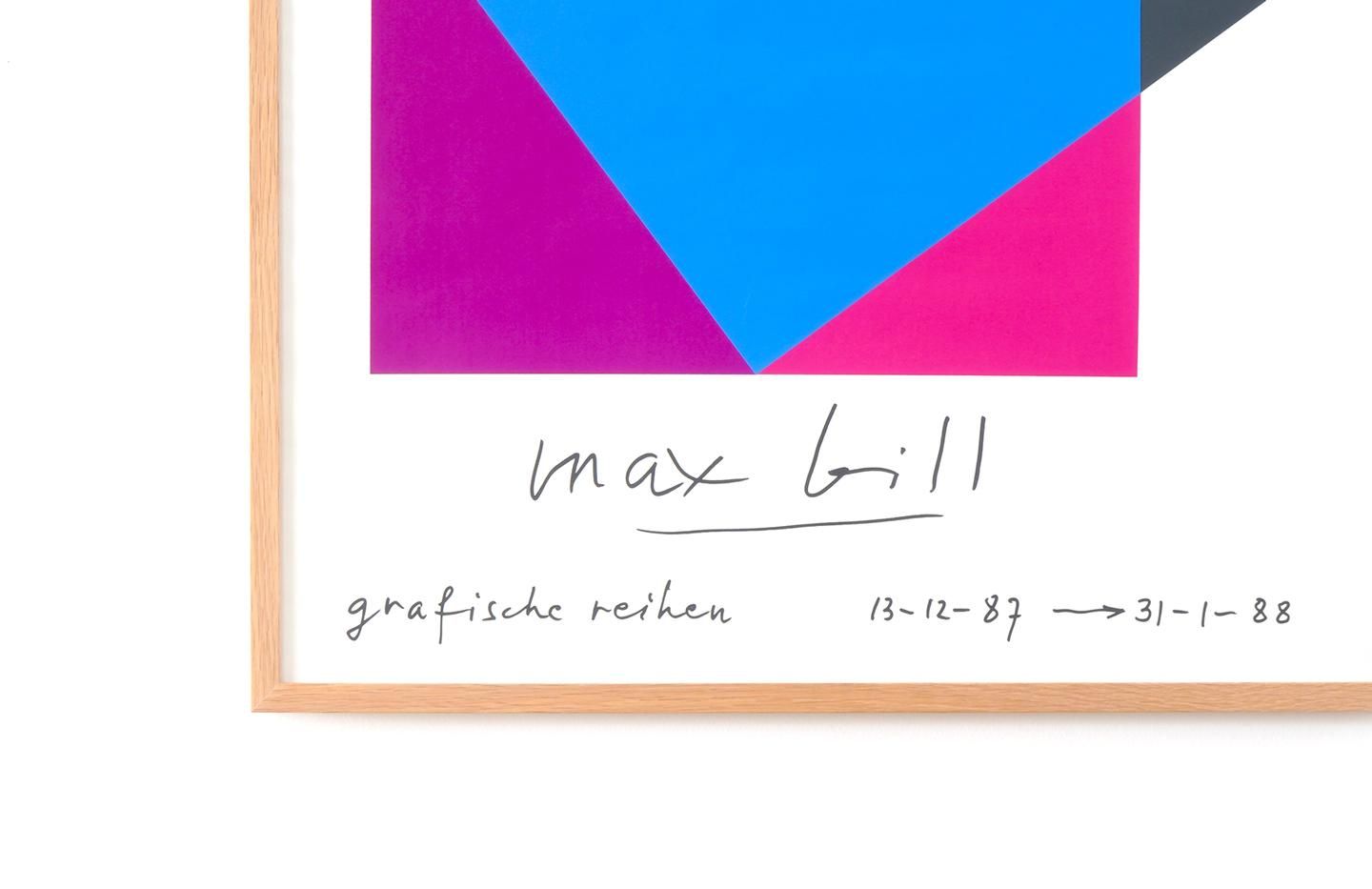 Max Bill / Kunstlverein Ulm 1987 - マックス・ビル ポスター