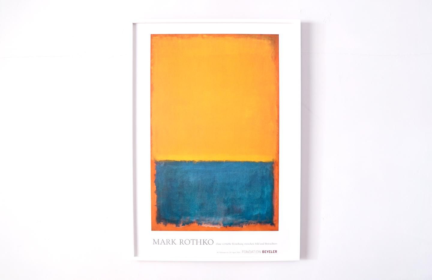 Mark Rothko Exhibition Poster / Fondation Beyeler 2001