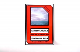 Lawrence Weiner / Kunsthalle Bern 1983