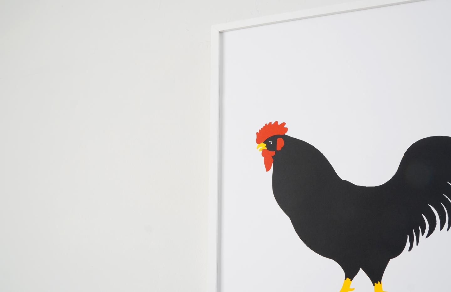 ENZO MARI / Rooster - イラスト ポスター - 輸入ポスター専門店