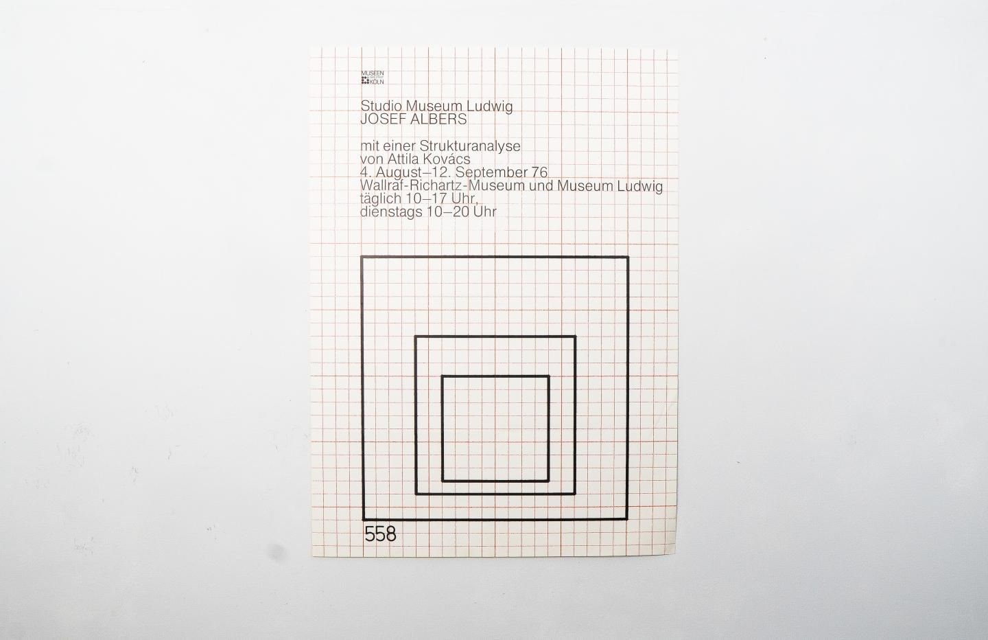 Josef Albers Studio Museum Ludwig 1976 - ヴィンテージ