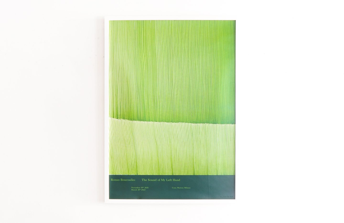 Ronan Bouroullec Exhibition Poster ( Green ) - ロナン・ブルレック