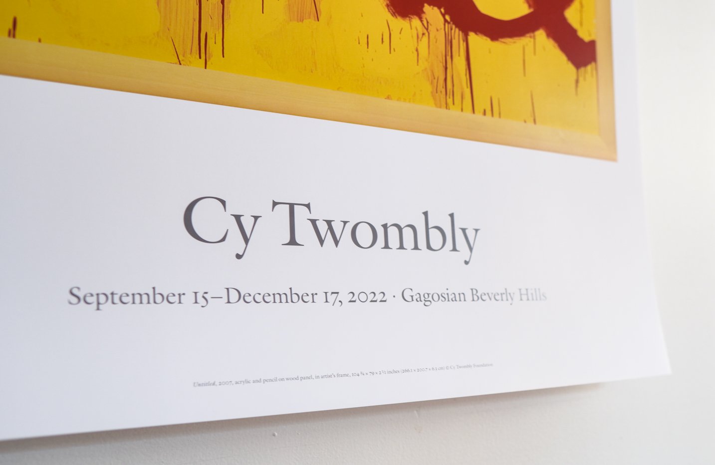 Cy Twombly / Gagosian, Beverly Hills    サイ・トゥオンブリー