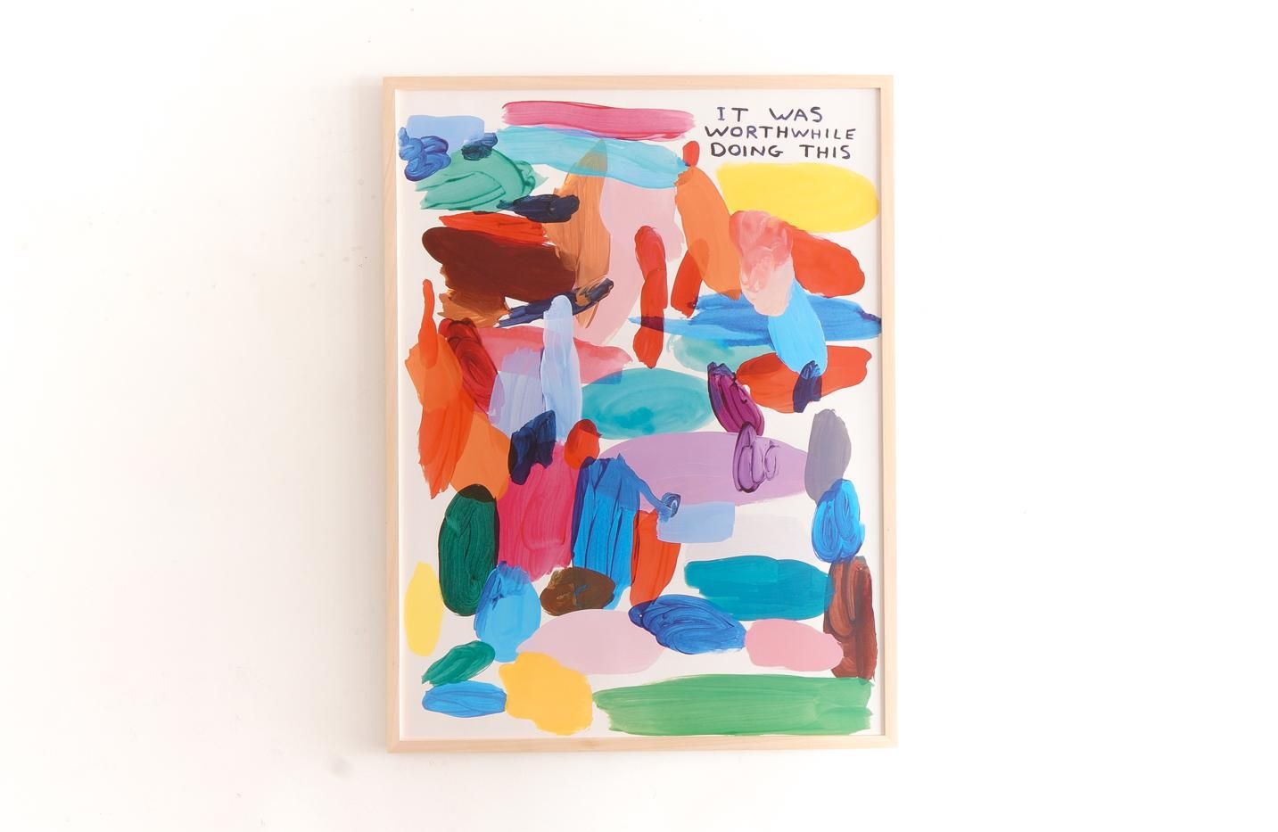 David Shrigley / IT WAS WORTHWHILE DOING THIS - イラスト