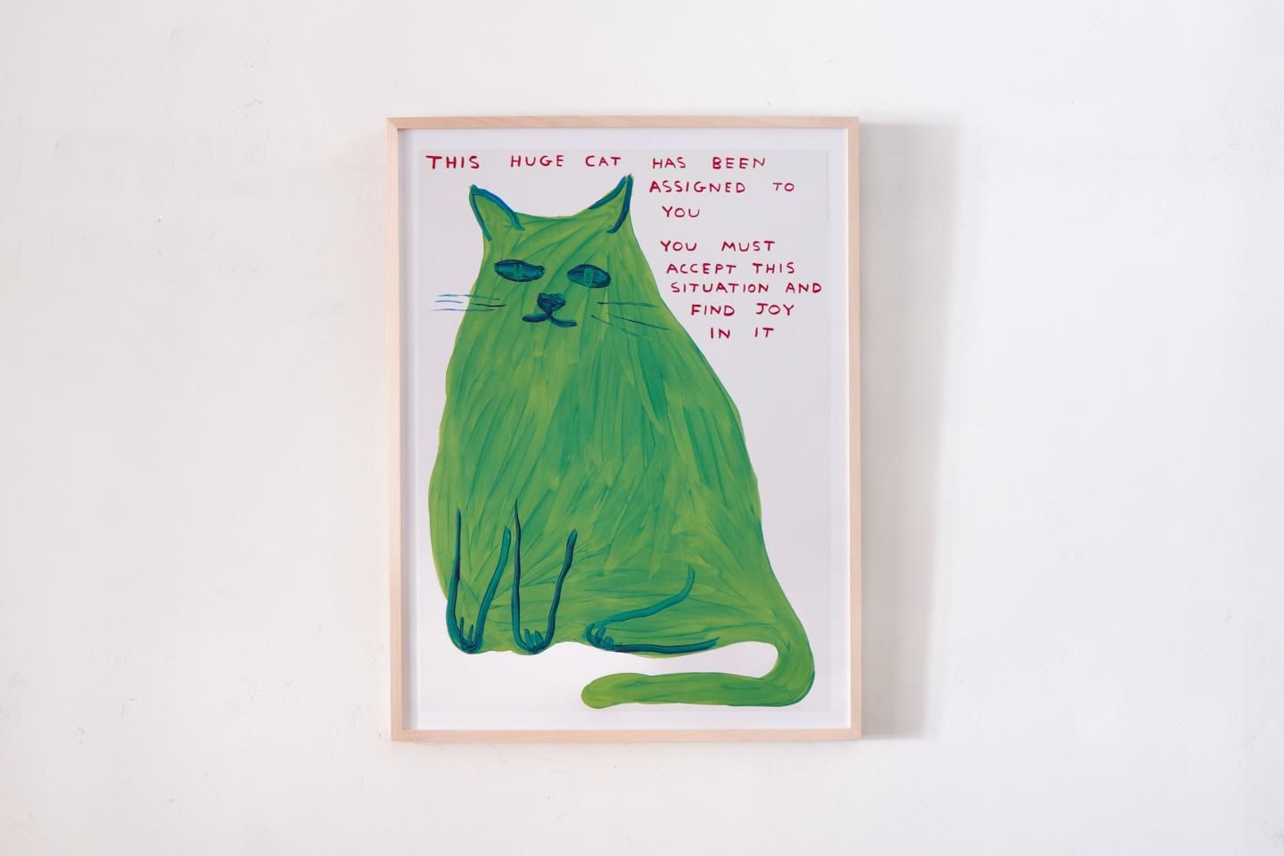 David Shrigley / THIS HUGE CAT - イラスト ポスター - 輸入