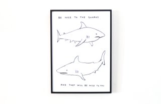 David Shrigley / Be nice to the sharks