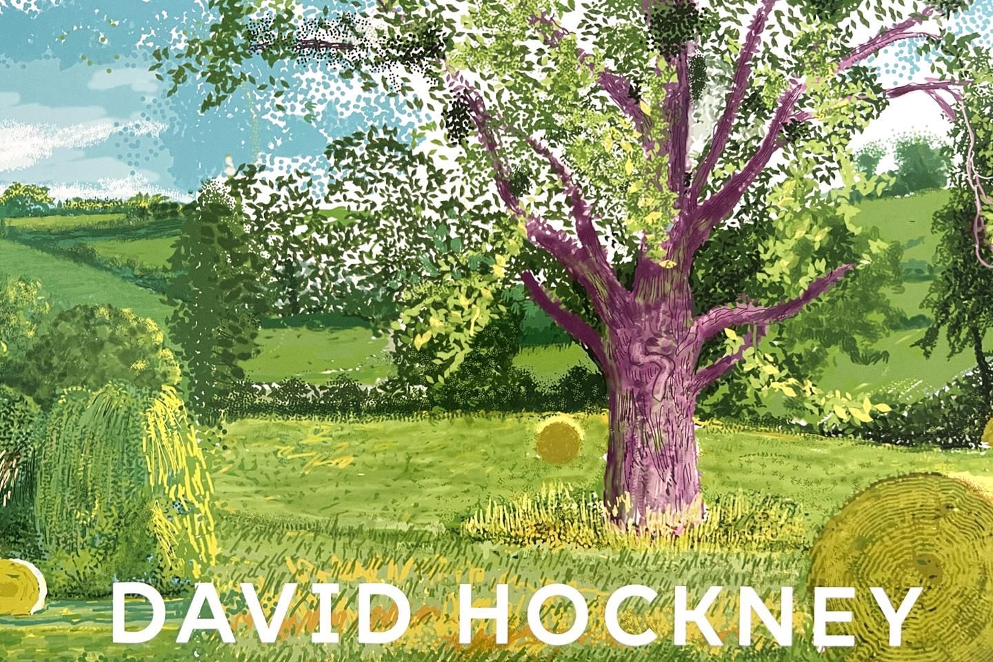 David Hockney / A Year in Normandie - Purple Tree