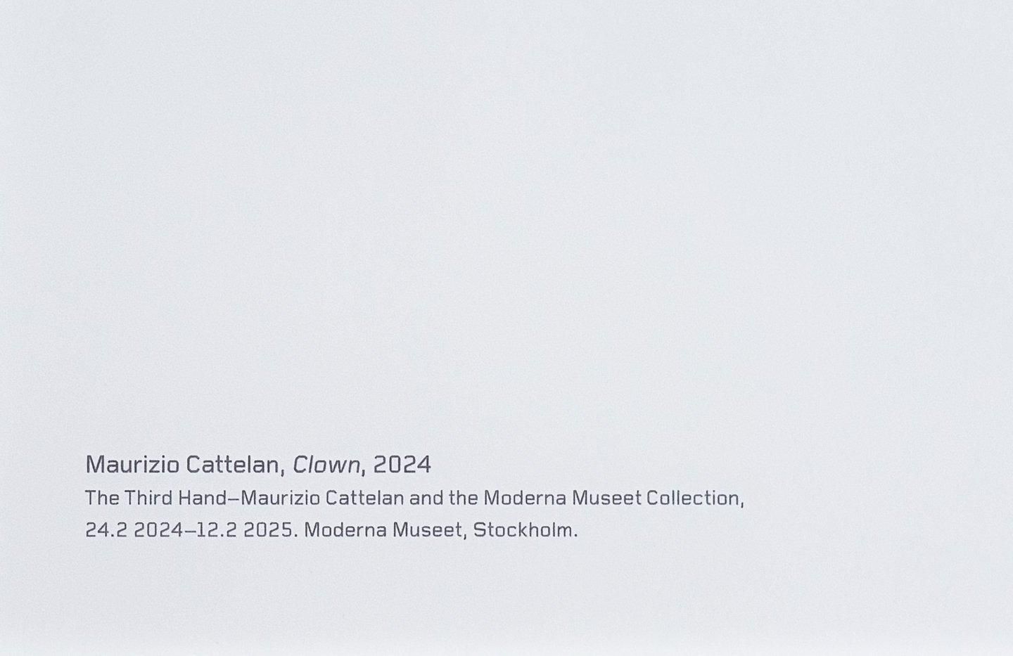 Maurizio Cattelan / Clown - アート ポスター - 輸入ポスター