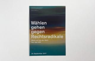 Wolfgang Tillmans / Wählen gehen gegen Rechtsradikale