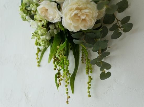 komama 落ち着いた色合いのバラとユーカリのナチュラルスワッグ合計3点 komama様専用 落ち着いた色合いのバラとユーカリのナチュラル