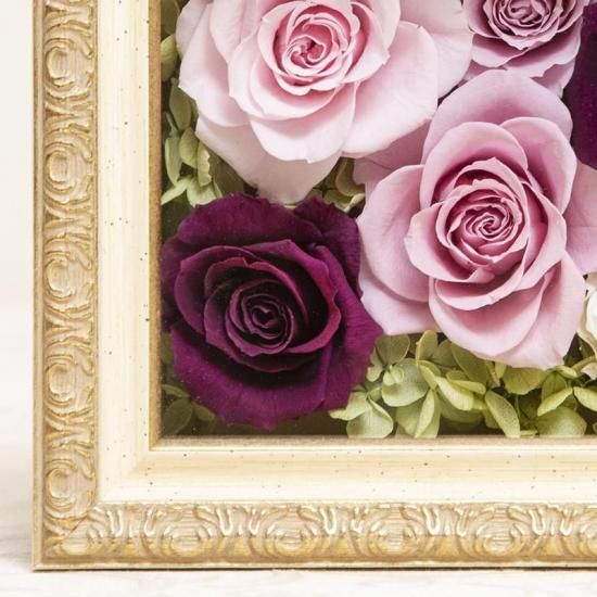 ビクトリアンボックス」（大）プリザーブドフラワー フレーム