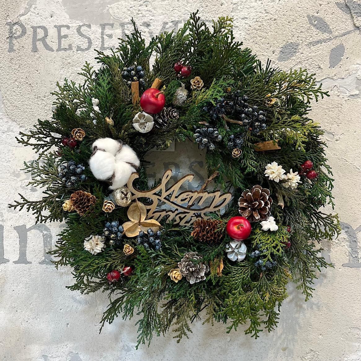 赤りんごとベリーのクリスマスリース - カントリーマム オンライン