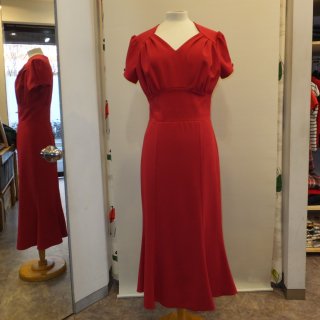 40's Victory Wiggle Evening Dress