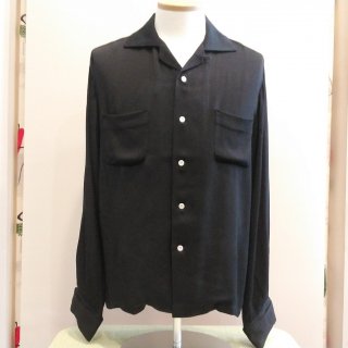 <img class='new_mark_img1' src='https://img.shop-pro.jp/img/new/icons20.gif' style='border:none;display:inline;margin:0px;padding:0px;width:auto;' />RAYON FRENCH CUFF SHIRT BLACK L/S