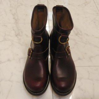1940'S Vintage Style Roper Boots Burgundy
