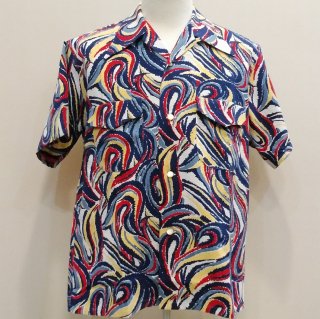 <img class='new_mark_img1' src='https://img.shop-pro.jp/img/new/icons20.gif' style='border:none;display:inline;margin:0px;padding:0px;width:auto;' />Vintage Atomic Style Box Shirt Cotton Shirt S/S